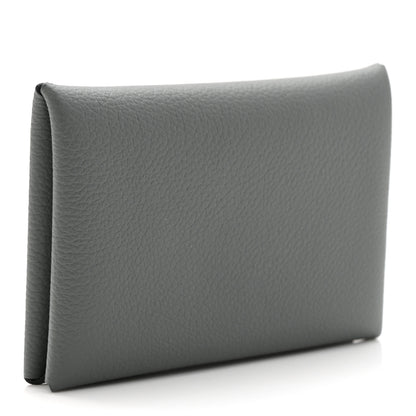 Hermes Evercolor Calvi Card Case Vert Amande 3 of 8