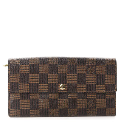 Louis Vuitton Damier Ebene Sarah Wallet 1 of 10
