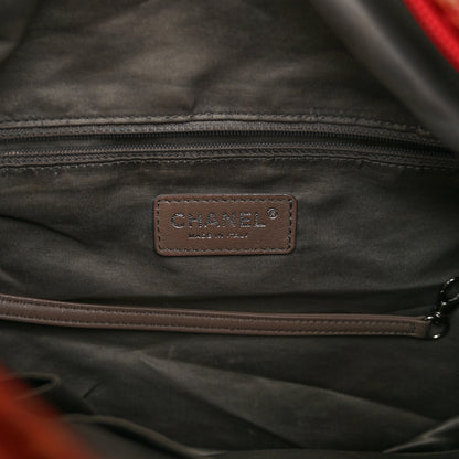 Chanel Quilted Lambskin Hidden Chain Hobo Red 6 of 12