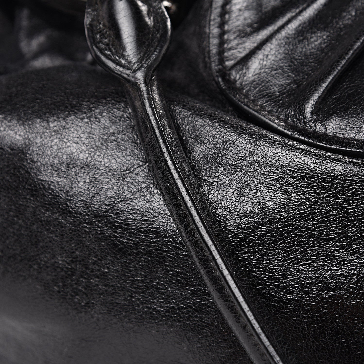 Miu Miu Vitello Lux Gathered Hobo Black 14 of 14