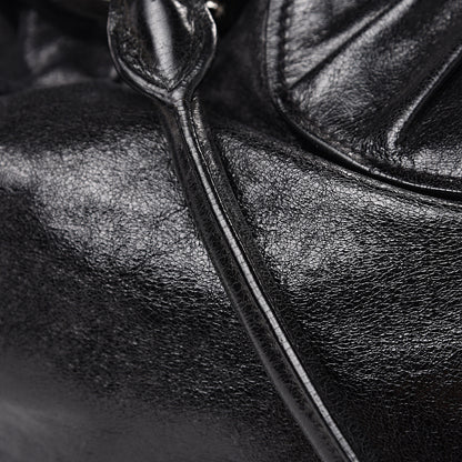 Miu Miu Vitello Lux Gathered Hobo Black 14 of 14
