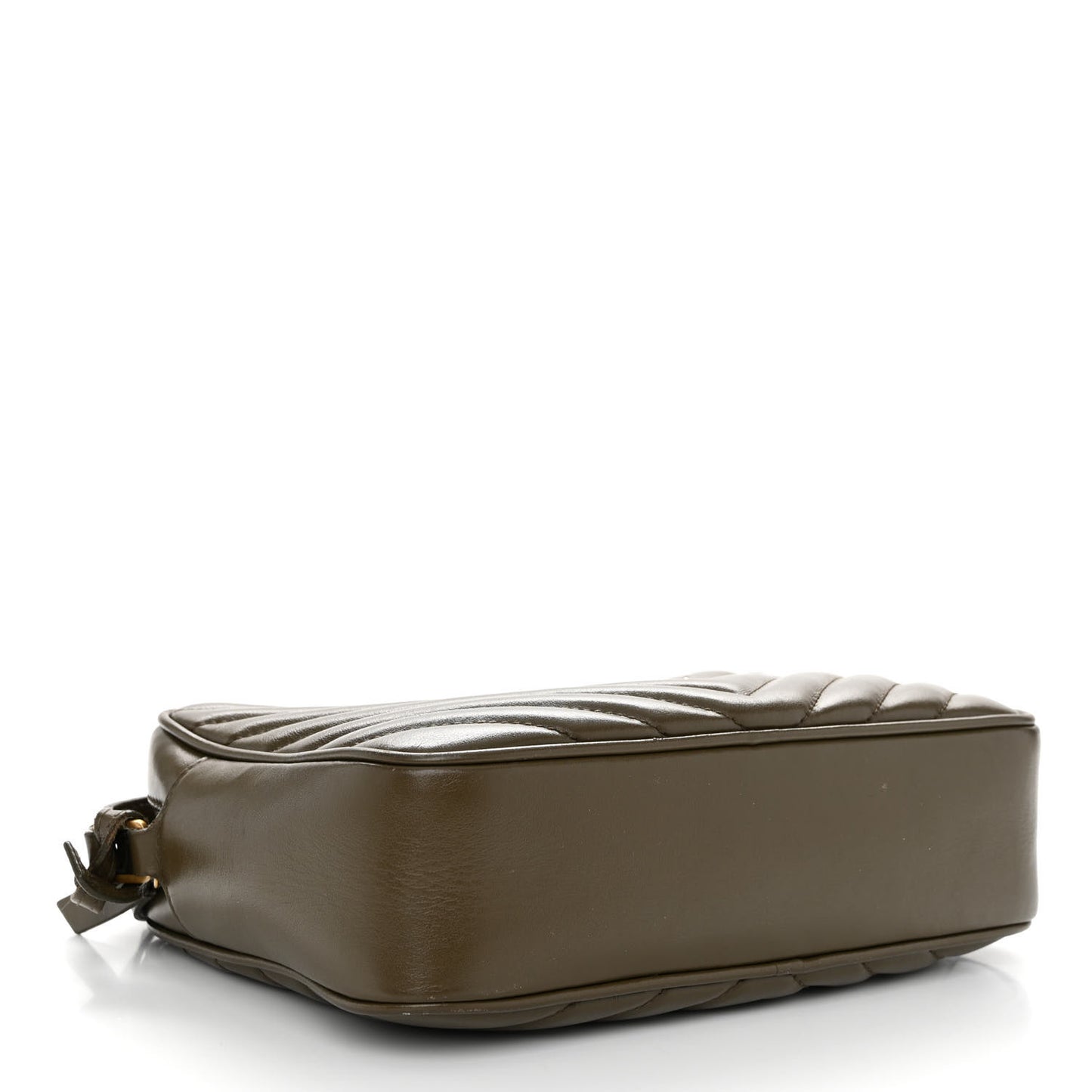 Calfskin Matelasse Monogram Lou Camera Bag Military Olive