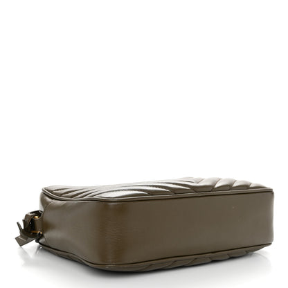 Saint Laurent Calfskin Matelasse Monogram Lou Camera Bag Military Olive 4 of 11