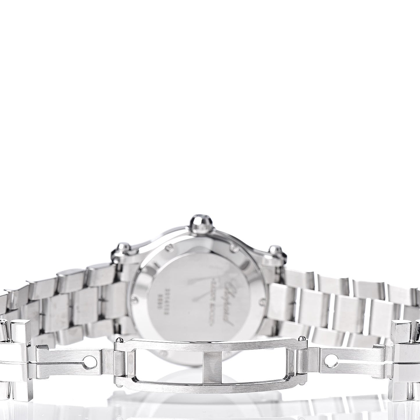 Stainless Steel 3 Diamond 30mm Happy Sport Quartz Watch
