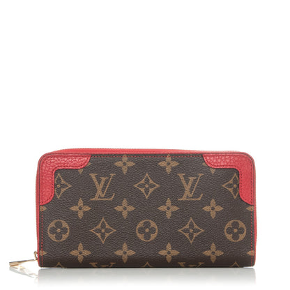 Louis Vuitton Monogram Retiro Zippy Wallet Cherry 1 of 7