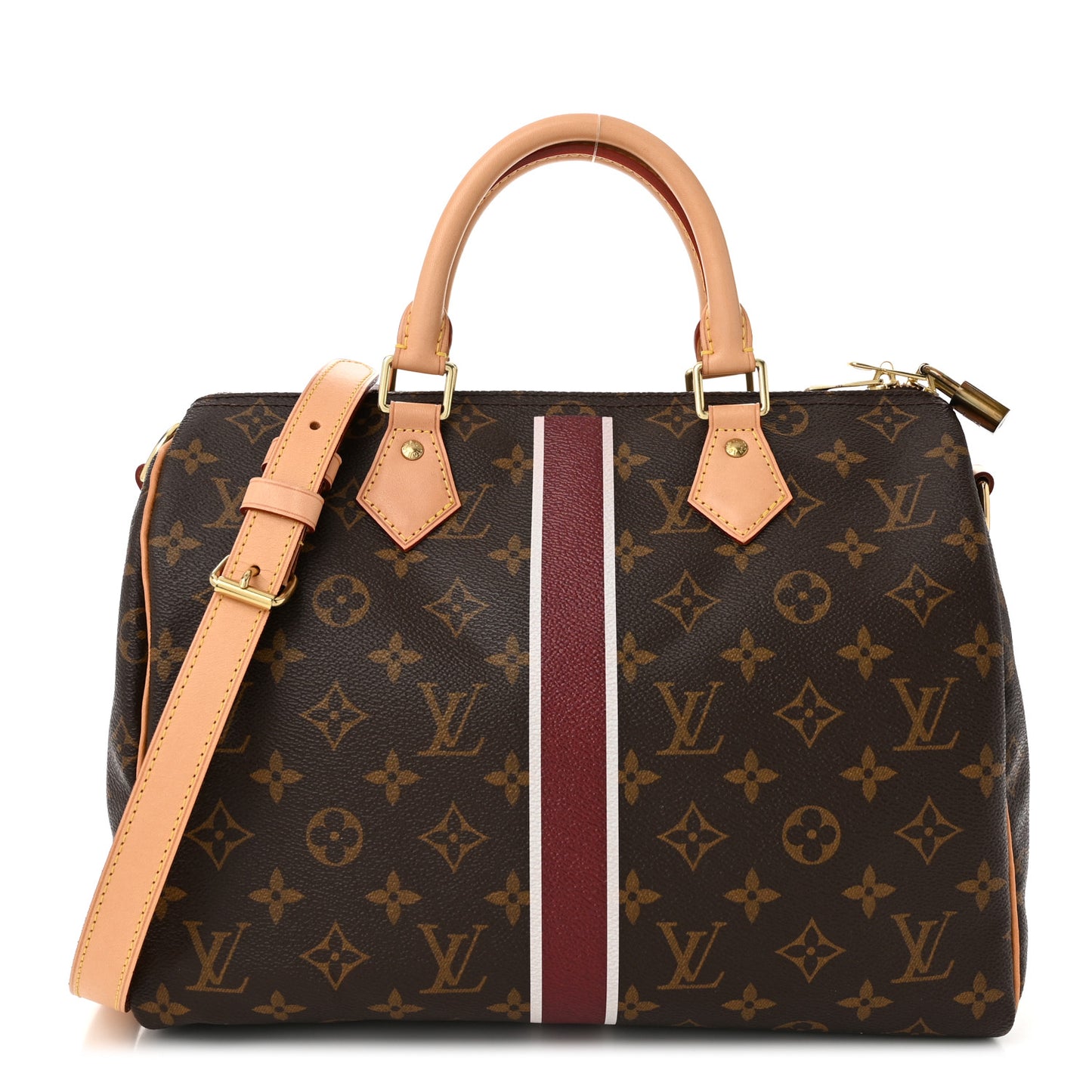 Monogram My LV Heritage Speedy Bandouliere 30 Bordeaux Ivory