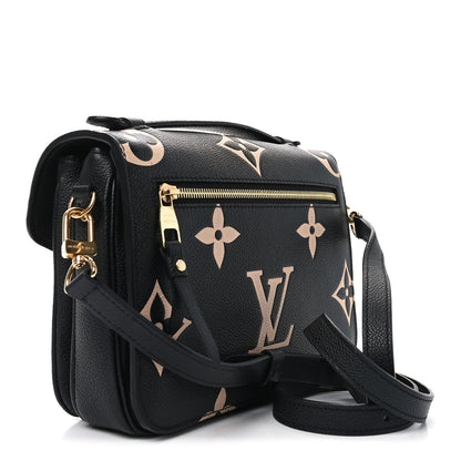 Louis Vuitton Empreinte Monogram Giant Pochette Metis Black Beige 3 of 9