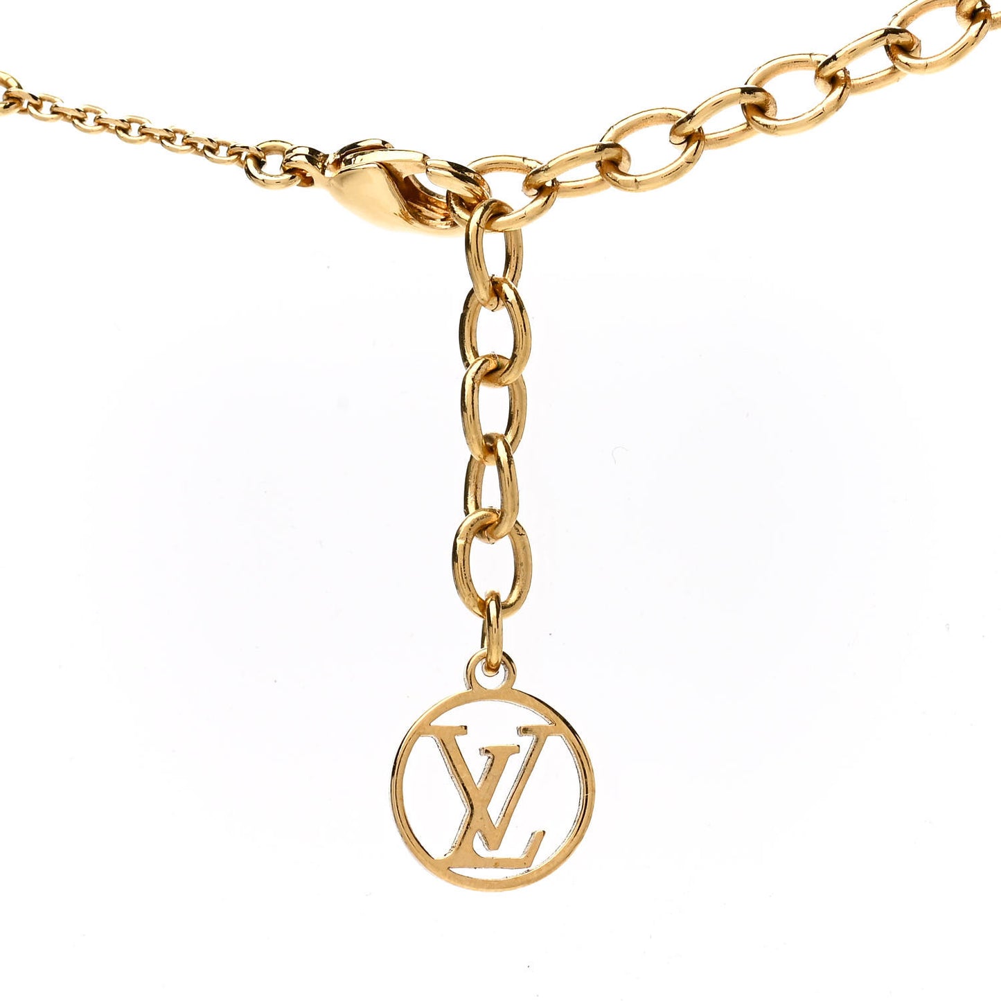 LV And Me Letter H Necklace Gold
