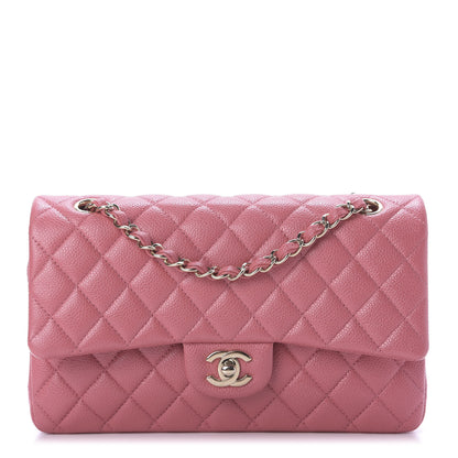Chanel Caviar Quilted Medium Double Flap Pink 1 of 10