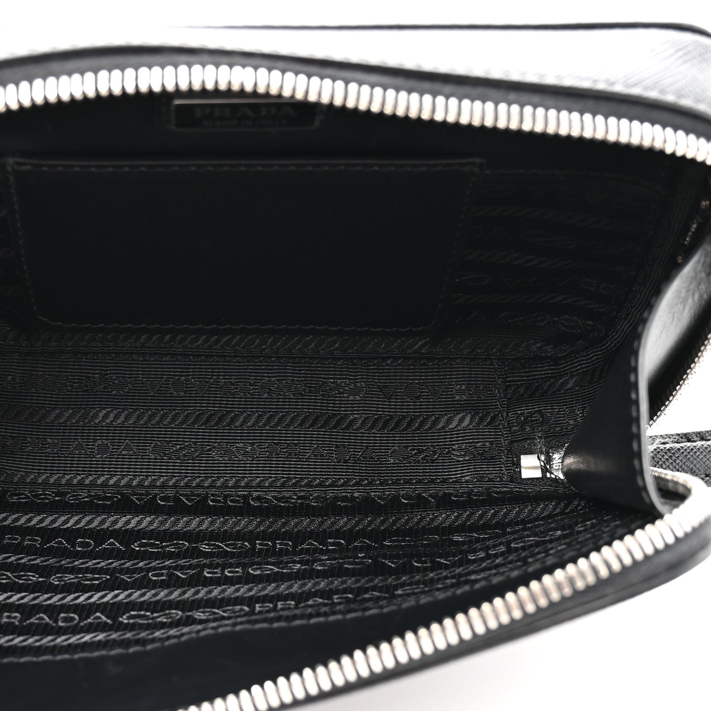 Saffiano Travel Small Brique Crossbody Bag Black
