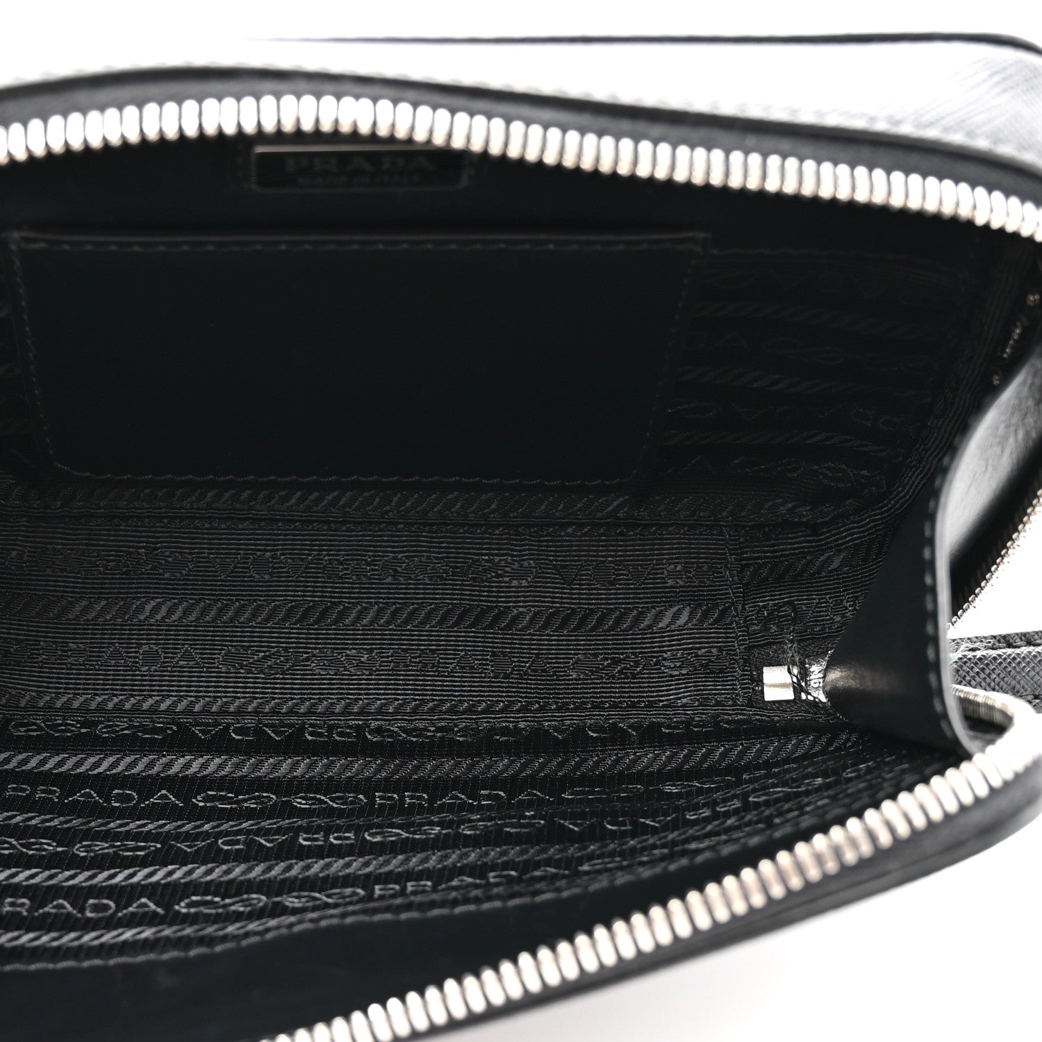Prada Saffiano Travel Small Brique Crossbody Bag Black 5 of 10