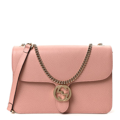 Gucci Dollar Calfskin Interlocking G Shoulder Bag Soft Pink 1 of 10
