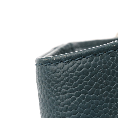 Chanel Caviar Quilted Petit Shopping Tote PST Blue 11 of 12