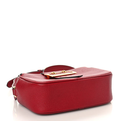 Burberry Soft Grain Calfskin Small Buckle Zip Bag Red 4 of 8