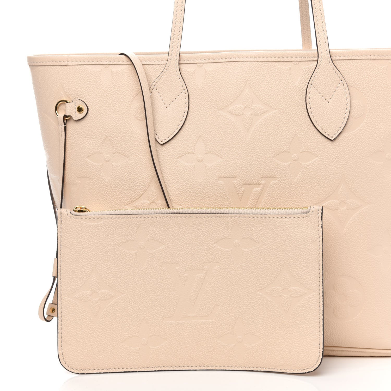 Louis Vuitton Empreinte Monogram Giant Neverfull MM Cream 11 of 13