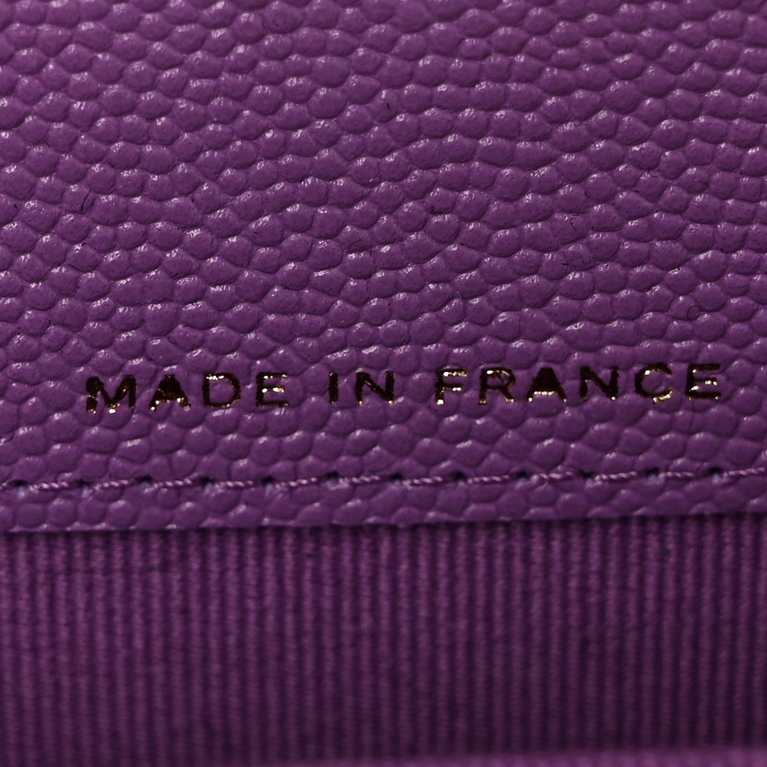 Chanel Caviar Quilted Flap Card Holder Wallet Purple 7 of 11
