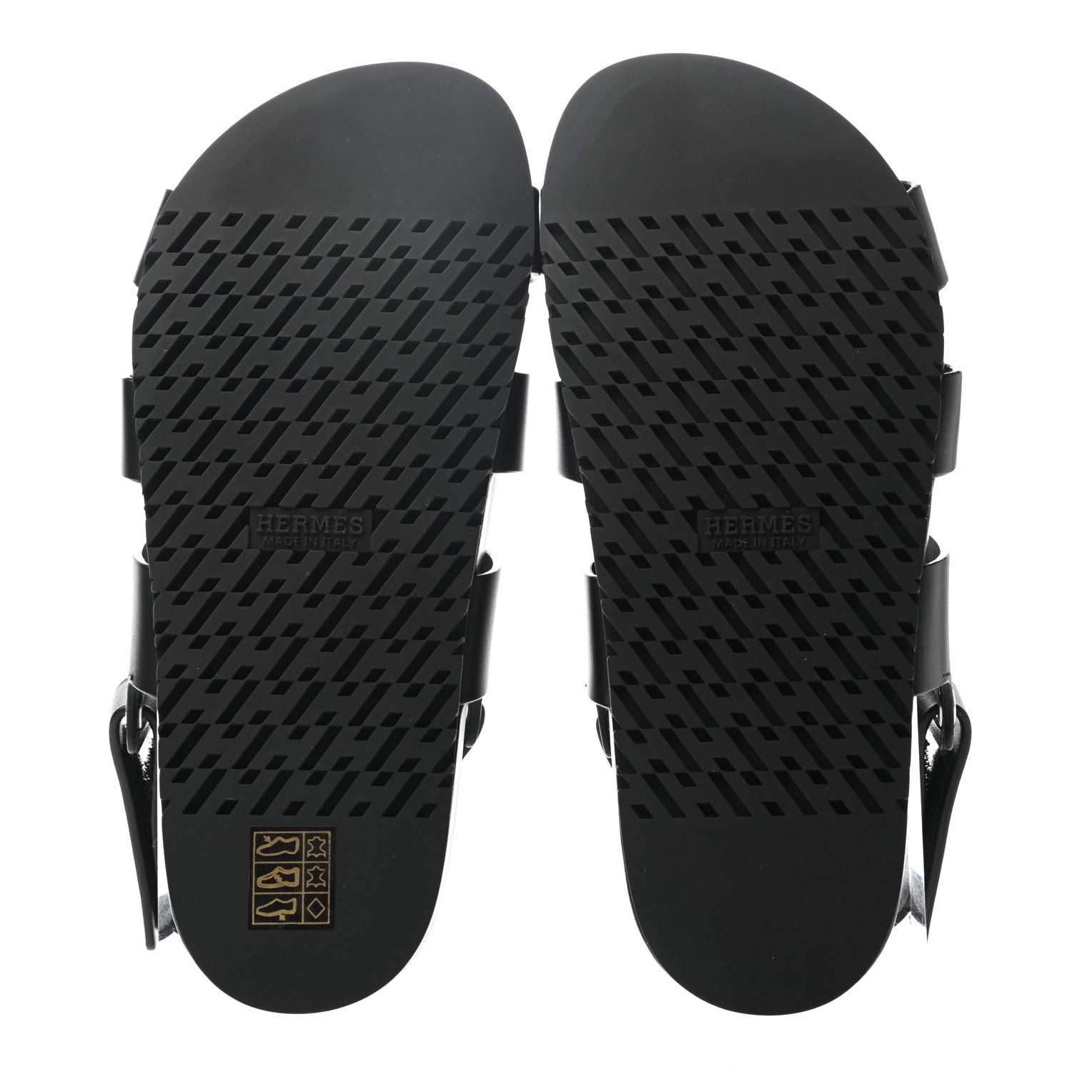 Hermes Calfskin Womens Takara Sandals 36 Black 4 of 6