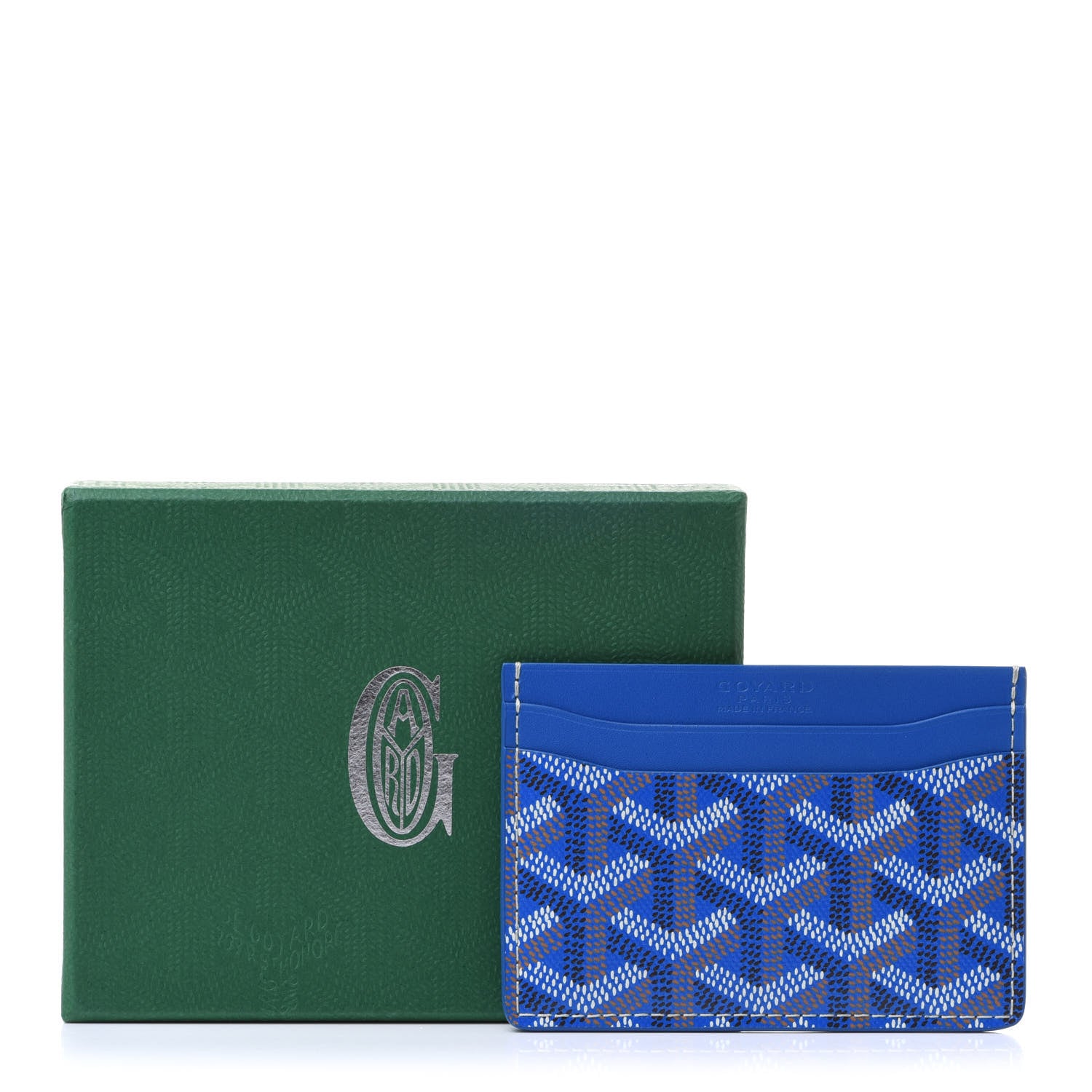 Goyard Goyardine Saint Sulpice Card Holder Sky Blue 7 of 7