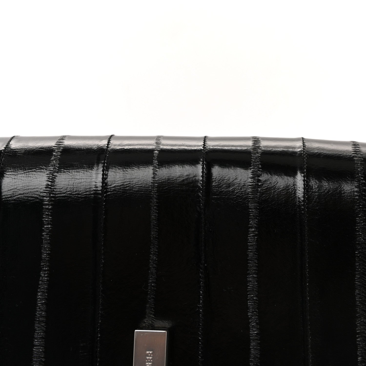 Salvatore Ferragamo Eel Medium Geometric Prisma Shoulder Bag Black 12 of 17