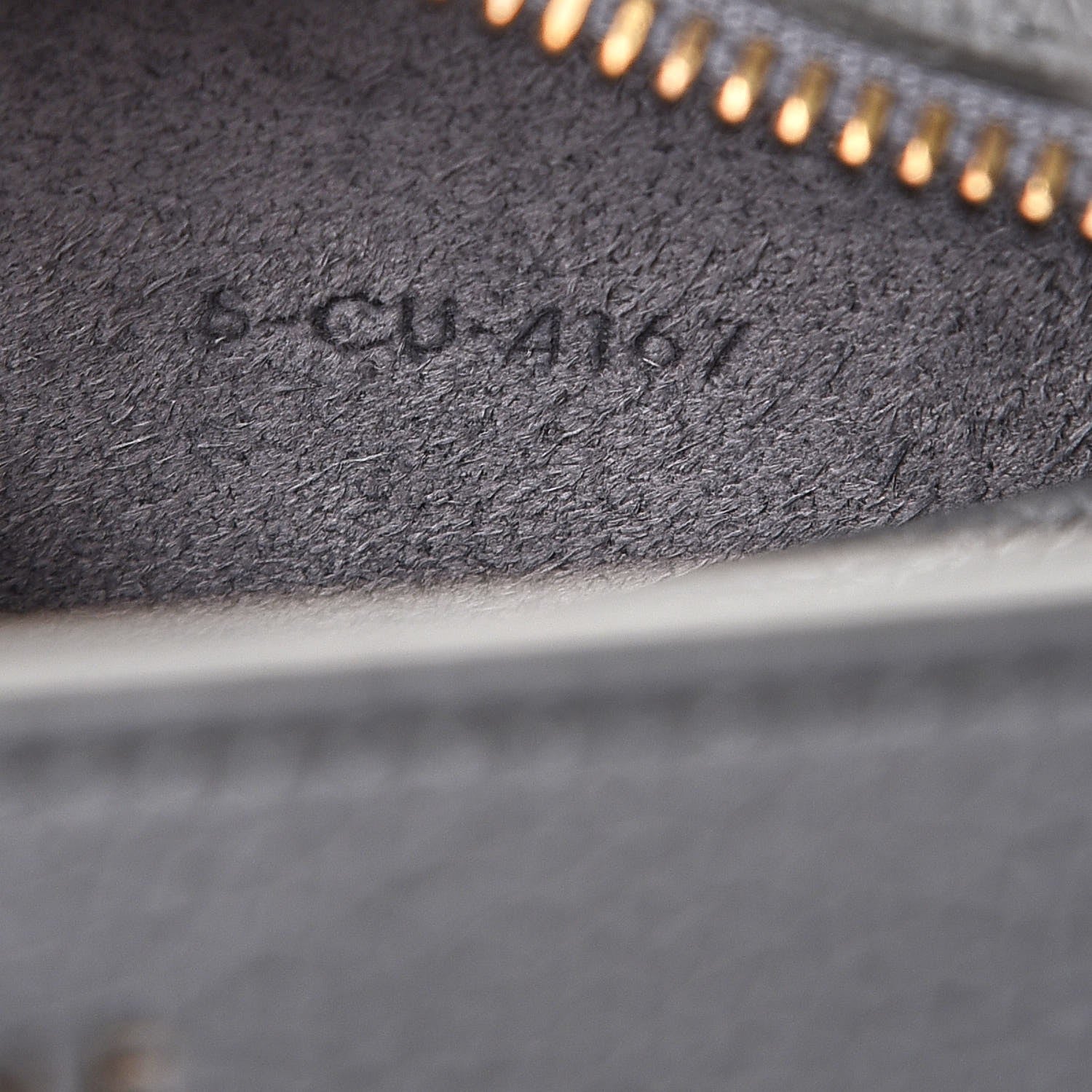 Celine Drummed Calfskin Nano Luggage Kohl 8 of 8