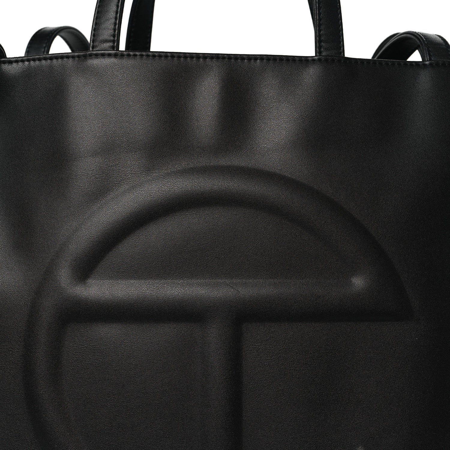 Telfar Vegan Leather Large Shopping Bag Black 7 of 9