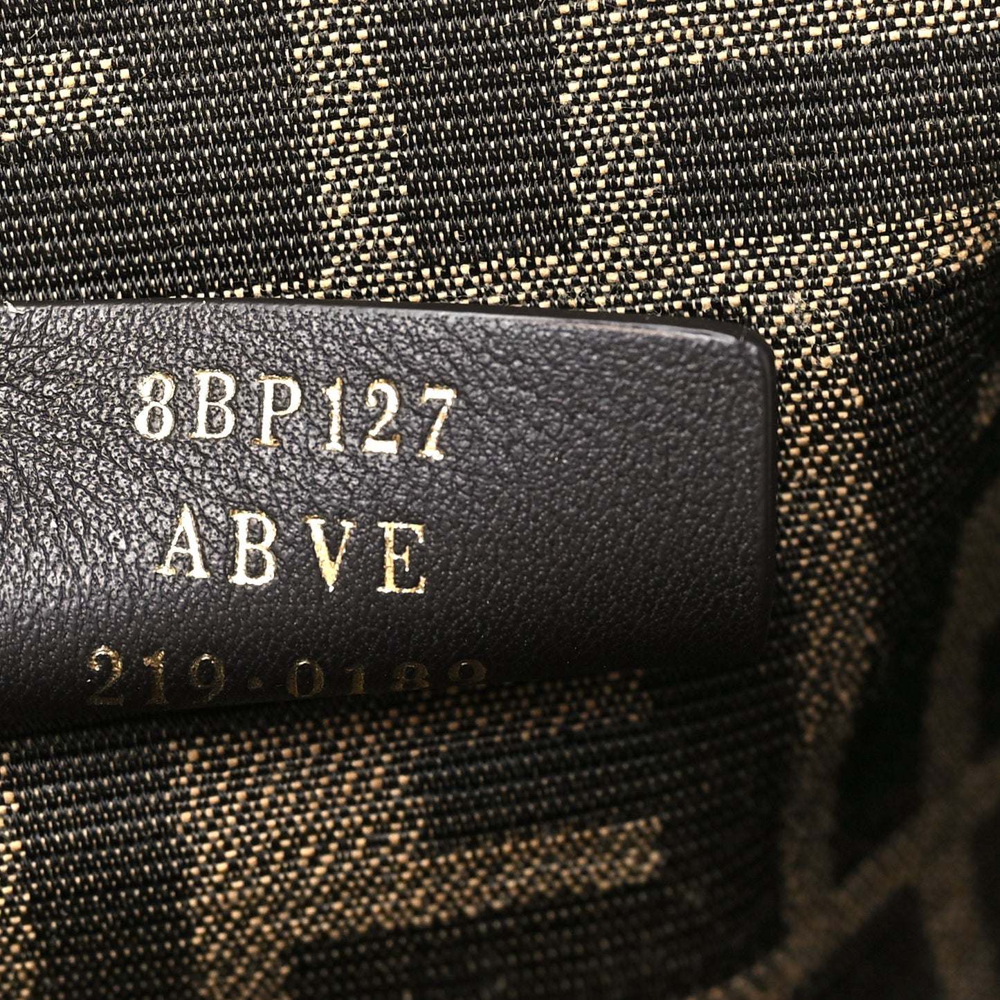 Shiny Nappa Medium Fendi First Black