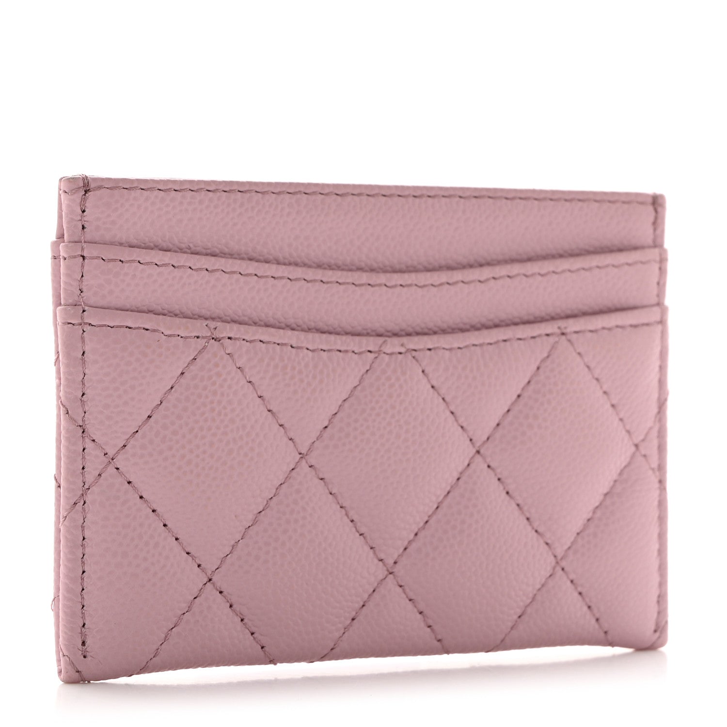 Chanel Caviar Quilted Card Holder Light Pink 3 of 9
