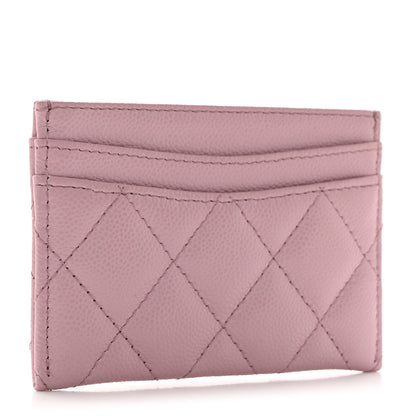 Chanel Caviar Quilted Card Holder Light Pink 3 of 9