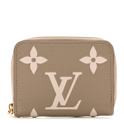 Louis Vuitton Empreinte Monogram Giant Zippy Coin Purse Tourterelle Creme 1 of 7