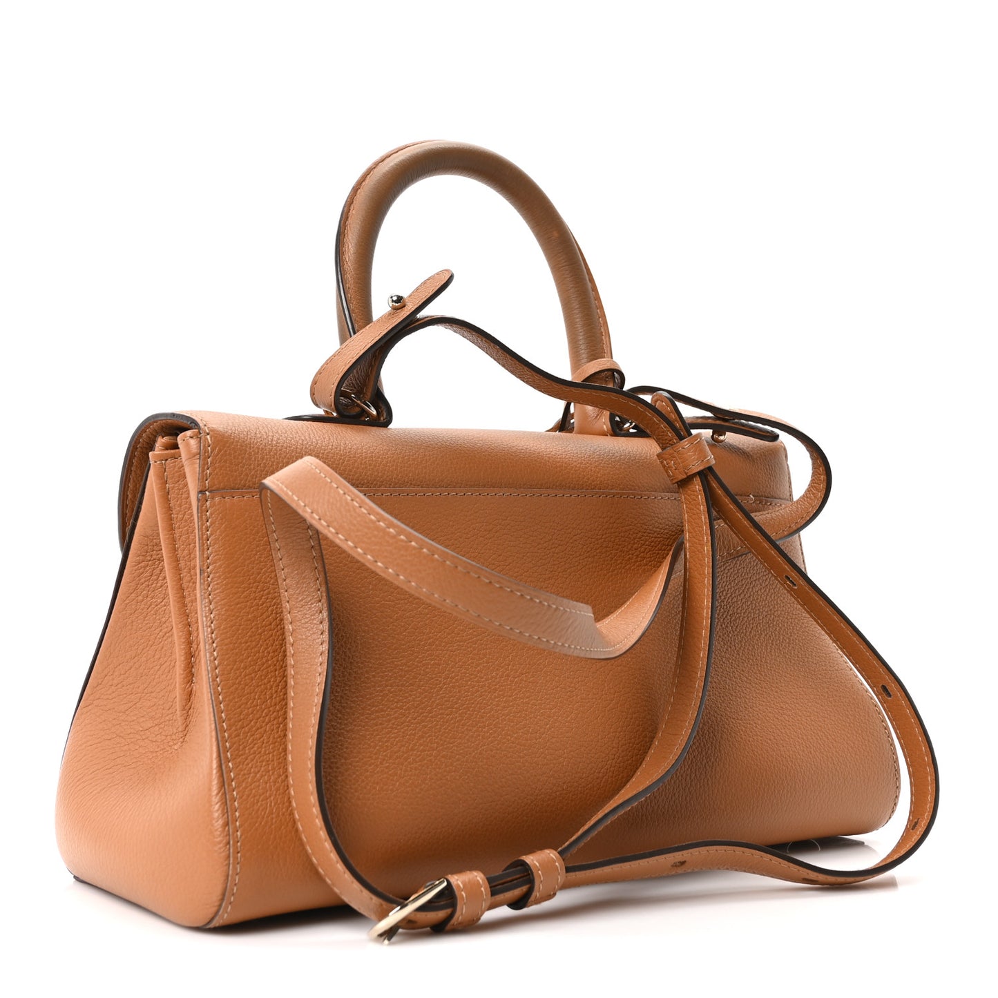Calfskin Mini Brillant East West Satchel Natural