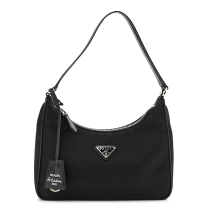 Prada Tessuto Nylon Saffiano Mini Re-Edition 2005 Bag Black 1 of 11