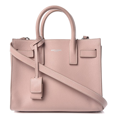 Saint Laurent Grained Calfskin Nano Sac De Jour Antique Rose 2 of 13