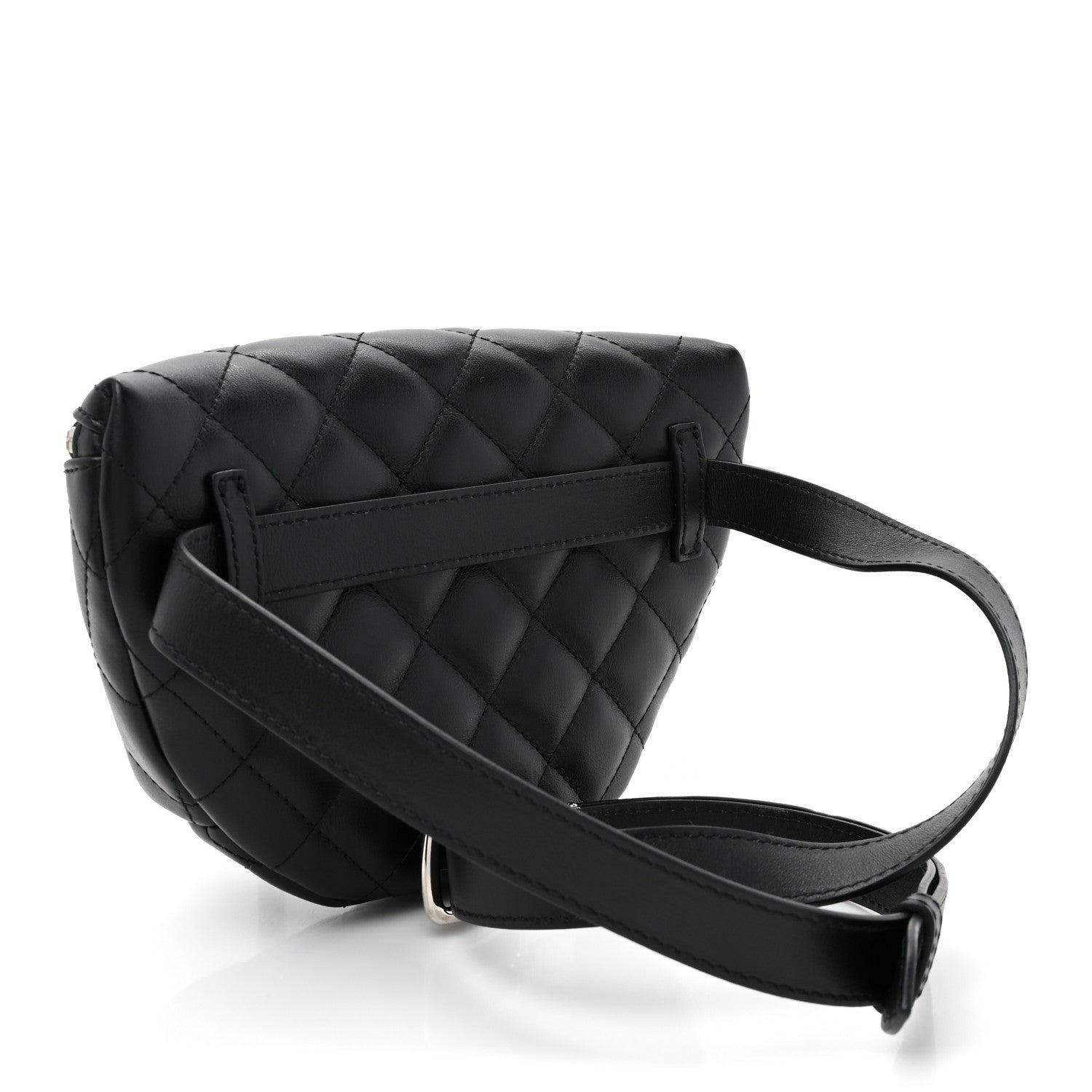 Chanel Calfskin Quilted Waist Belt Bag Black 3 of 11
