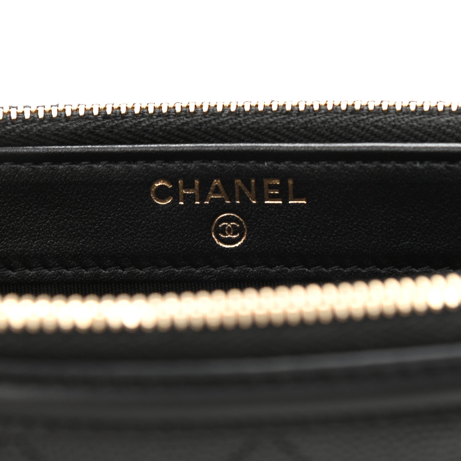 Chanel Caviar Quilted CC Filigree Clutch With Chain Black 6 of 14
