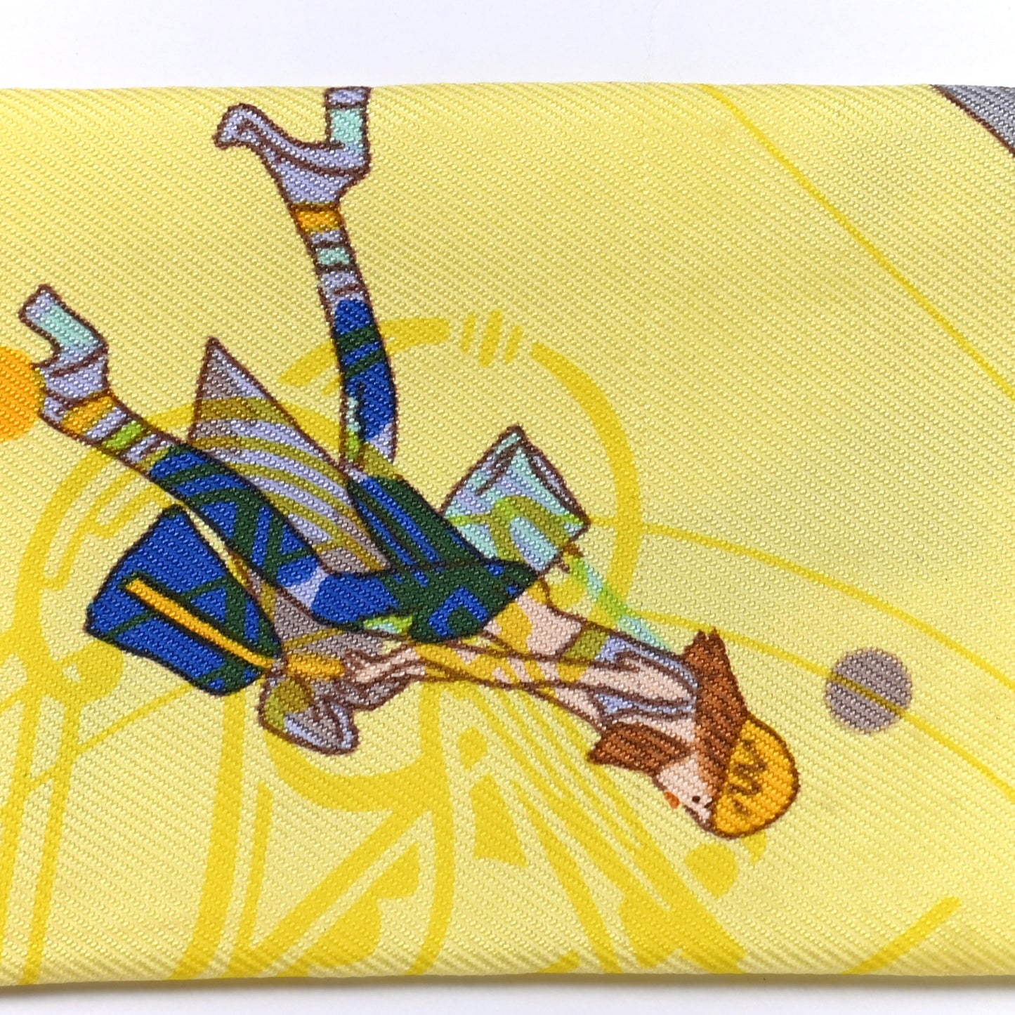 Silk Ex-Libris Les Parisie Twilly Jaune Soufre Gris