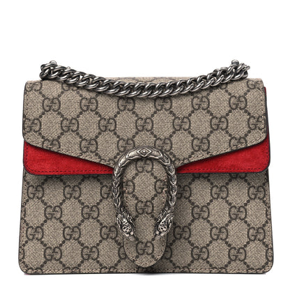 Gucci GG Supreme Monogram Mini Dionysus Shoulder Bag Hibiscus Red 1 of 5