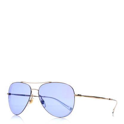 Gucci Metal Aviator Sunglasses GG2245S Blue 1 of 4