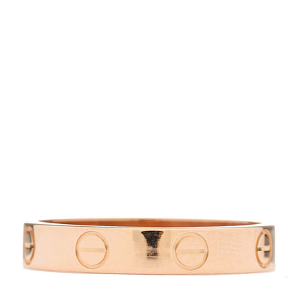 Cartier 18K Pink Gold 3.5mm LOVE Wedding Band Ring 55 7.25 3 of 5