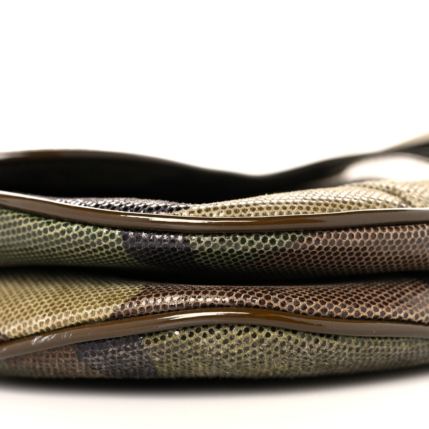 Pixelated Calfskin Camouflage Saddle Bag