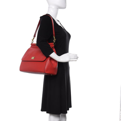 Dolce & Gabbana Dauphine Large Miss Sicily Satchel Rosso 2 of 8