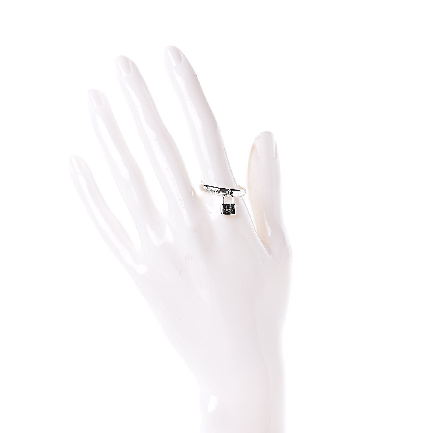 Sterling Silver 1837 Lock Charm Ring 62 10
