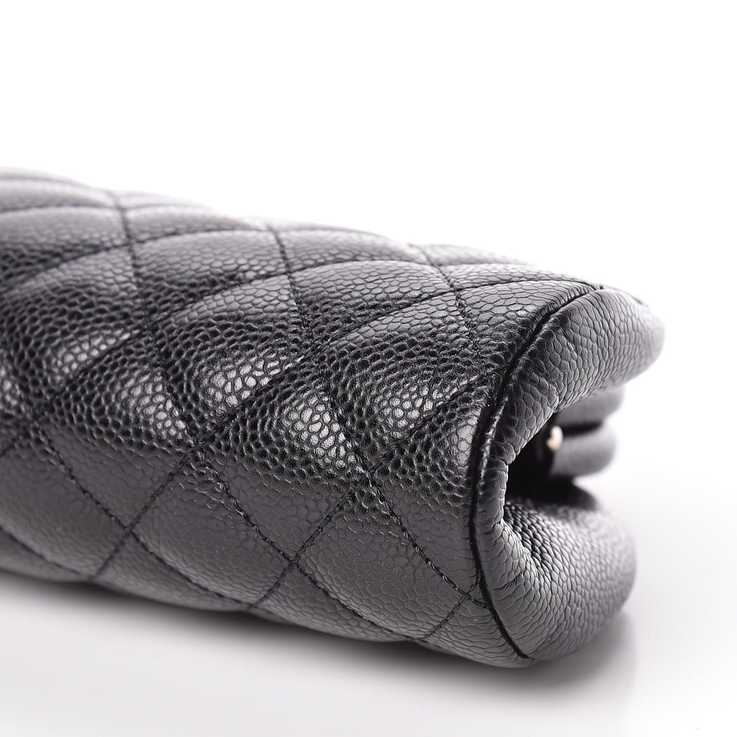 Caviar Quilted Timeless Clutch Black