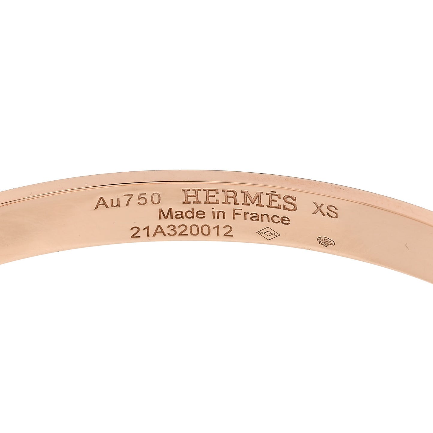 18K Rose Gold Diamond PM Kelly Bracelet XS