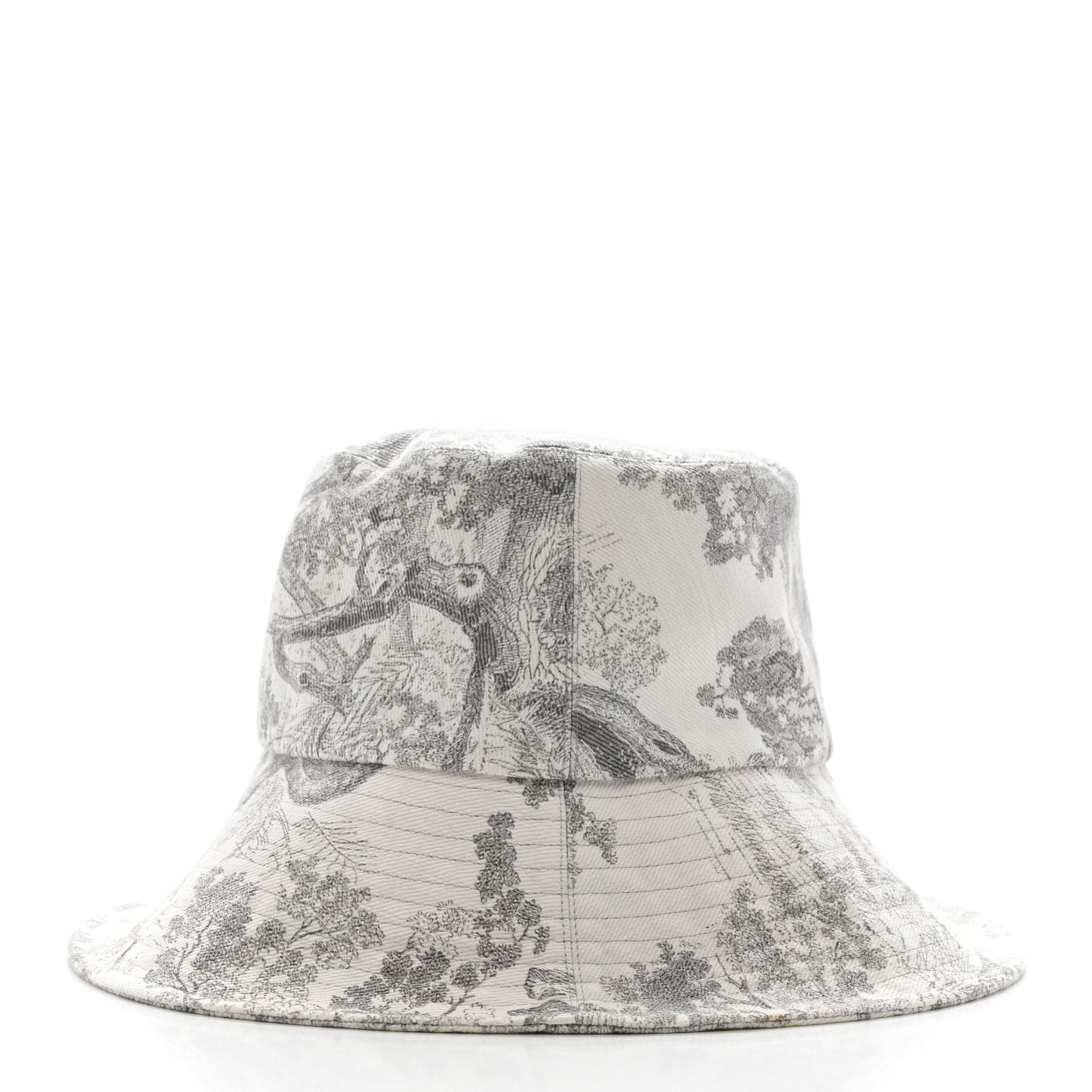 Cotton Dioriviera Toile De Jouy Bob Brim Bucket Hat 58 Gray