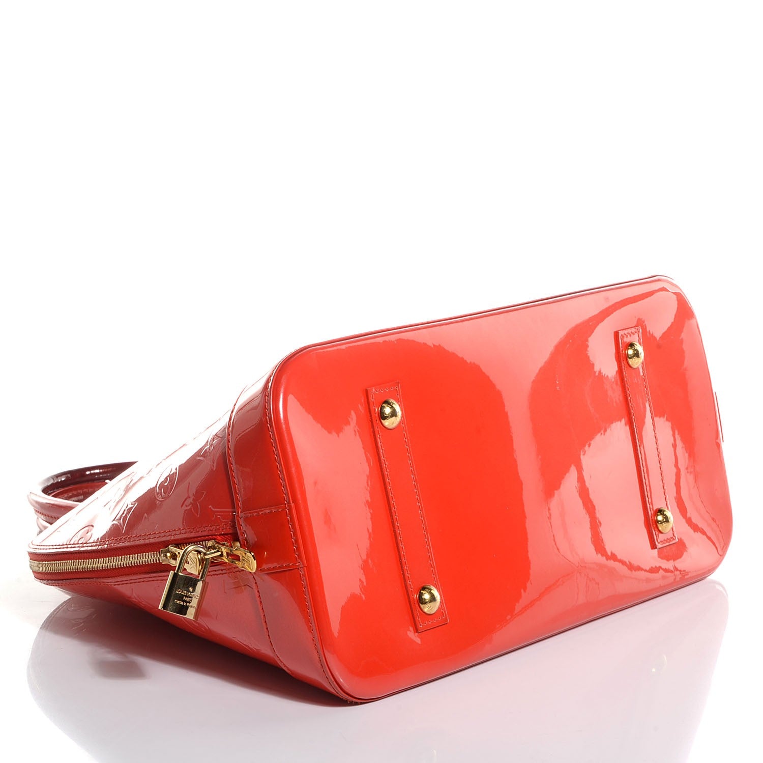 Louis Vuitton Vernis Alma GM Orange Sunset 4 of 7