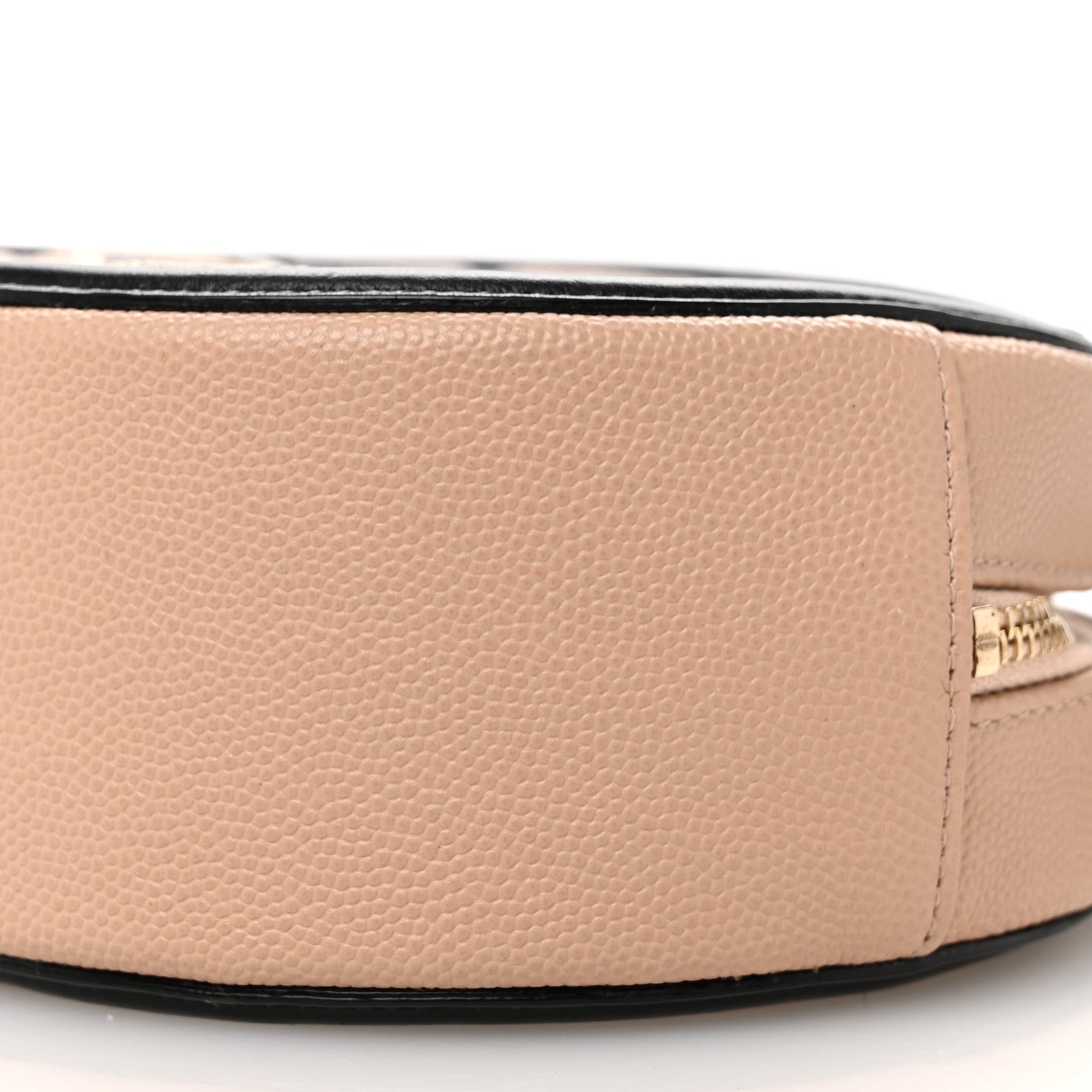 Chanel Caviar Quilted Round Filigree Crossbody Beige Black 10 of 10