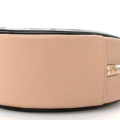Chanel Caviar Quilted Round Filigree Crossbody Beige Black 10 of 10