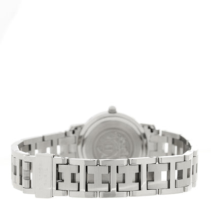 Hermes Stainless Steel 24mm Clipper Quartz Watch Pink 3 of 4
