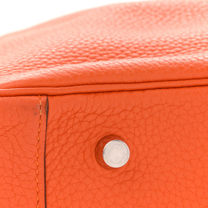 Hermes Taurillon Clemence Lindy 34 Orange 11 of 11