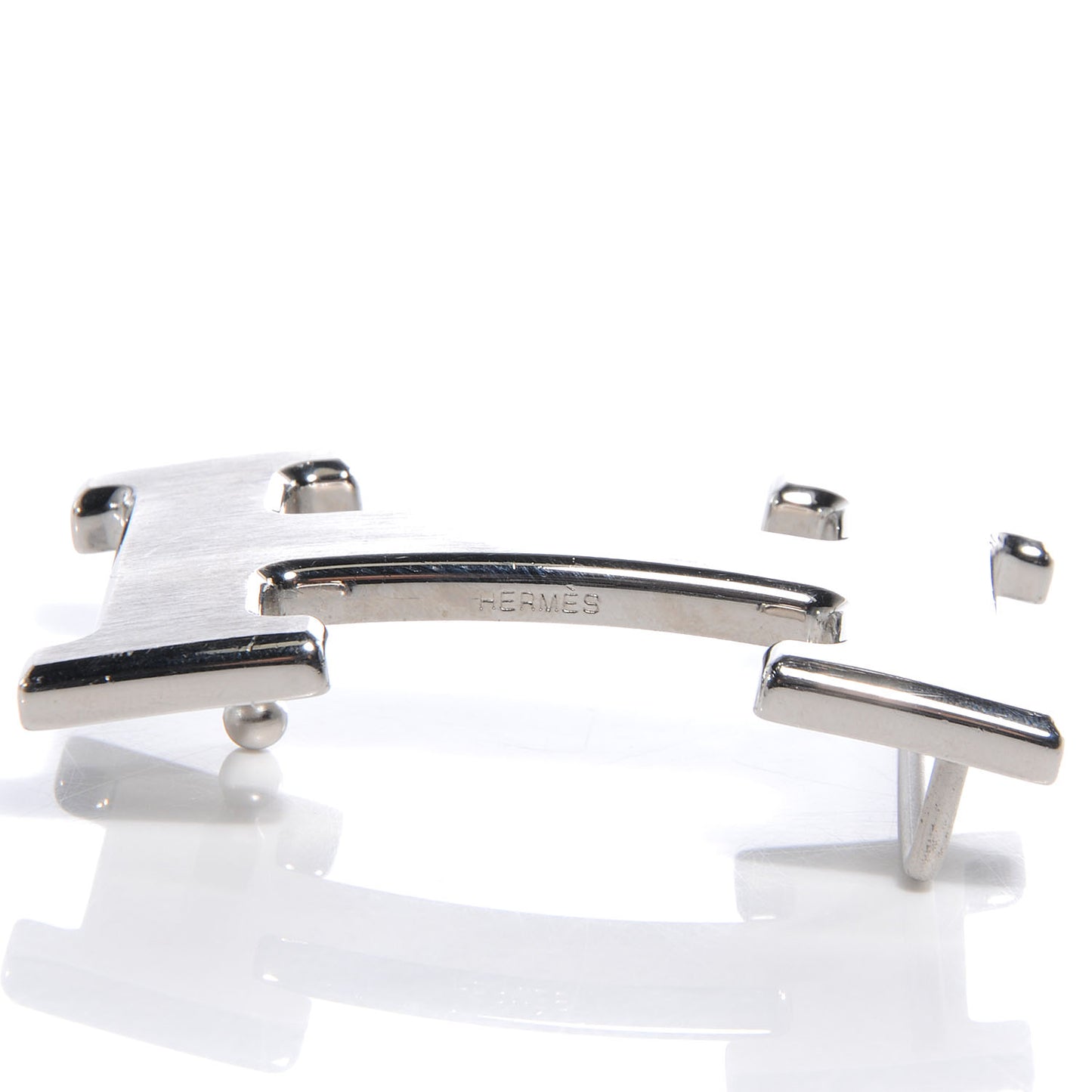 Box Togo Reversible Constance 32mm H Belt Gold and Noir Brushed Silver 75
